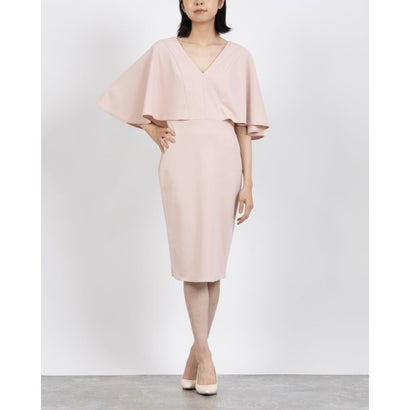 リナシメント RINASCIMENTO ケープレイヤードタイトワンピース （Rosa Chiaro）