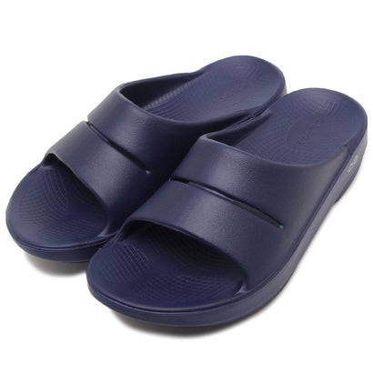 ウーフォス OOFOS サンダル ミュール ウーアースライド リカバリーサンダル ネイビー メンズ レディース OOFOS OOAHH SLIDE NVY （NAVY）