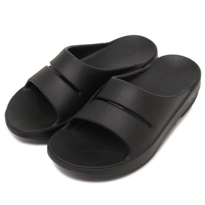 ウーフォス OOFOS サンダル ミュール ウーアースライド リカバリーサンダル ブラック メンズ レディース OOFOS OOAHH SLIDE BLK （BLACK）