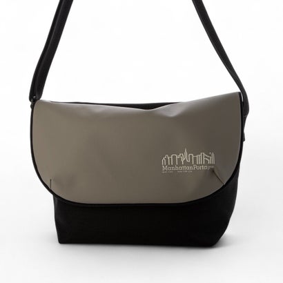 マンハッタンポーテージ Manhattan Portage Nylon Messenger Bag JR Back Pocket W/ Divider Magnet VEG Leather 600D Hydrophobic （Gray）