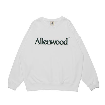アレンウッド Allenwood LOGO CREW SWEAT （WHITE）
