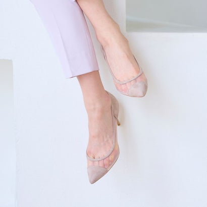 セヴン トゥエルヴ サーティ SEVEN TWELVE THIRTY LovelyWalkつけ加える チュールコンビパンプス （オーク材スエードクロス）