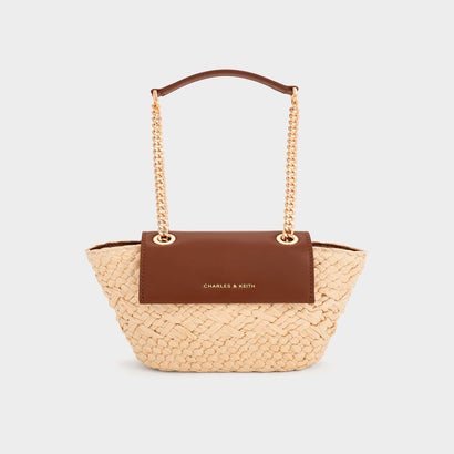 Shalia シャリア ラフィアウーブンチェーンストラップクロスボディバッグ （Natural Raffia）