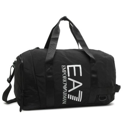 イーエーセブン エンポリオ アルマーニ EA7 EMPORIO ARMANI エンポリオアルマーニ ボストンバッグ ロゴ ジムバッグ ブラック メンズ EA7 245062 3R911 02021 （BLACK WHITE LOGO）