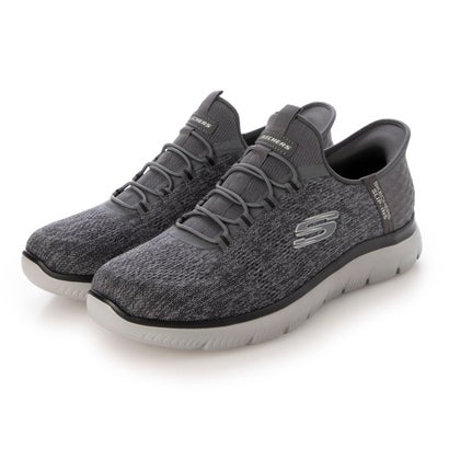 スケッチャーズ SKECHERS スケッチャーズ SKECHERS SUMMITS Charcoal Mesh/Black Mesh ハンズフリー スリップインズ：サミッツ( 232469W-CCBK) （CCBK）