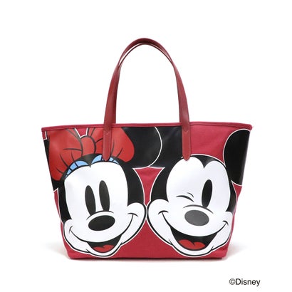【 Disney / ディズニー 】 ミッキーマウス & ミニーマウス キャンバストート 大