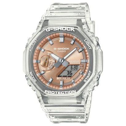 【G-SHOCK】BRIGHT METALLIC DIAL SERIES / GA-2100BM-7A5JF （スケルトン×ローズゴールド）