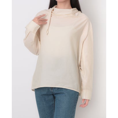ルエブル LOEUVRE Draped Scarf Blouse - 01 （BUTTER BEIGE）