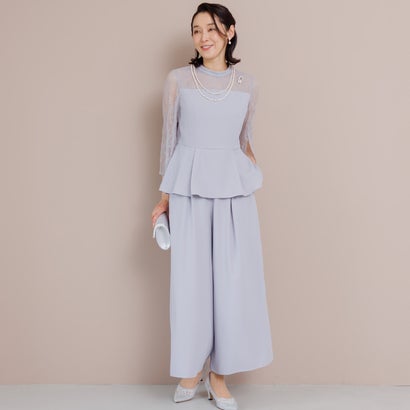 フォルムフォルマ form forma 【お母さんお召しもの】トップ×広広としたズボン下/セットアップ/御芽出度/寄りあい （薄墨色）