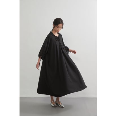 オンワンズオン On One's Own シフォン切替フレアタックロングワンピース （BLACK）｜LOCOMALL（ロコンド公式ストア）