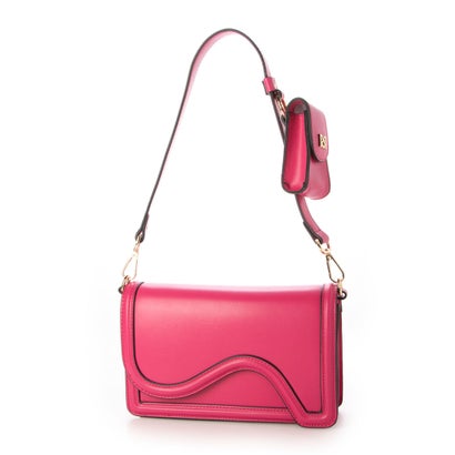 リナシメント RINASCIMENTO アシメフラップクラッチBAG （Fuxia）
