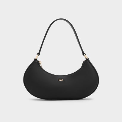 レザー クレセントホーボーバッグ （Black）