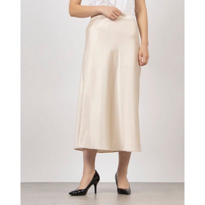 リナシメント RINASCIMENTO シャイニーサテンフレアスカート （Beige Chiaro） ボトムス-スカート-レディースファッション