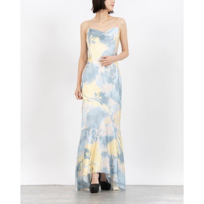 リナシメント RINASCIMENTO 水彩画フラワーキャミマキシワンピース （var.Cielo Azzurro）