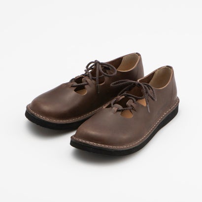 Organic handloom COALPORT 本革レースアップシューズ 日本製 うす暗い赤銅色 DARK BROWN OH013208