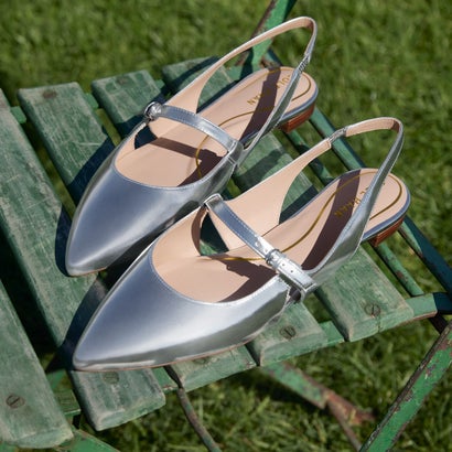 コール ハーン COLE HAAN アニヤ スリングバック フラット womens （シルバースペッチオ）｜LOCOMALL（ロコンド公式ストア）