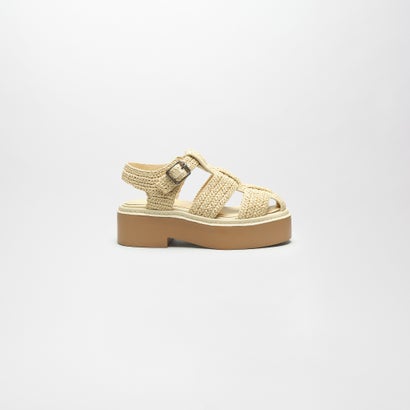 MARCH WEDGE SANDALS (Beige)