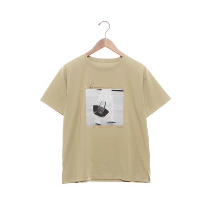 ブローディア BRODIAEA ハイブリットコットン フォトプリントTシャツ （モスグリーン）