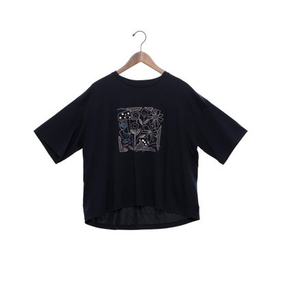 ブローディア BRODIAEA 【日本製】マーキュリースムースシリーズ刺繍半袖Tシャツ （ネイビー）