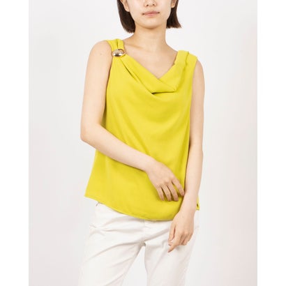 リナシメント RINASCIMENTO ドレープネックノースリトップス （Verde Avocado）