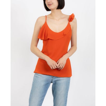リナシメント RINASCIMENTO 3Dフラワーストラップフリルトップス （Arancio）