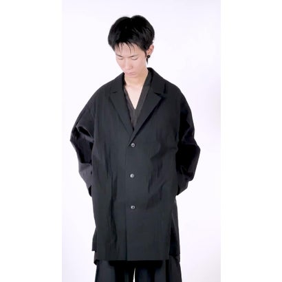 ヤンヤンヴァンエシュ JAN-JAN VAN ESSCHE BLAZER STYLE OVER COAT （Black Striped）