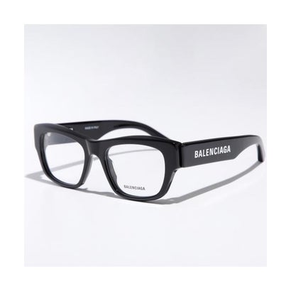 バレンシアガ BALENCIAGA BALENCIAGA メガネ BB0264O スクエア型 セルフレーム （001/BLACK-BLACK-TRANSPAR）