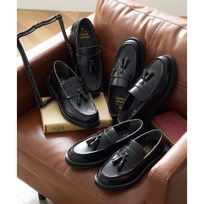 ロンドンシューメイク オックスフォード アンド 力くらべ London Shoe Make Oxford and Derby なめし革 タンクソール タッセルローファー （BL）