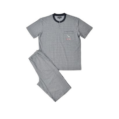 アダバット リラックスウェア　アンダーウェア adabat RELAX WEAR / UNDER WEAR 半袖ニットパジャマ （クロ）｜LOCOMALL（ロコンド公式ストア）