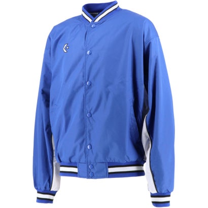 コンバース CONVERSE CONVERSE コンバース バスケット ウォームアップジャケット 前ボタン ブレーカー コン （2511 Rブルー×ホワイト）