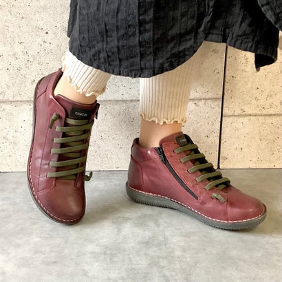 濃灰色 CHACAL 【made インチ SPAIN】なめし革 スピード競技引きあげる 真っただ中丈シューズ （ボルドーワイン）