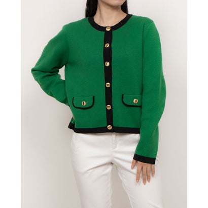 位相角 八つ Phase Eight Taz Knitted Jacket （Green）