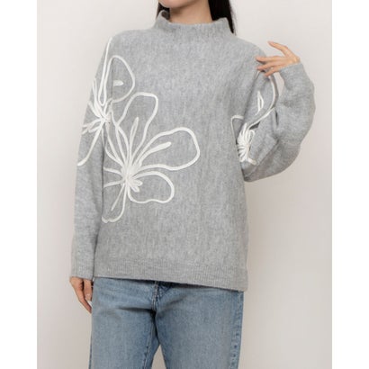 フェイズ エイト Phase Eight Amber Applique Knit （Grey）
