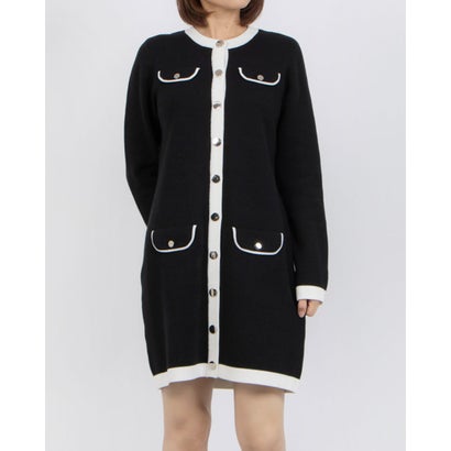 位相角 八つ Phase Eight Jenny Pocket Shift Dress （Black/Ivory）