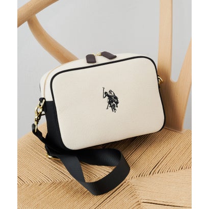 ユーエスポロアッスン U.S. POLO ASSN. コットンショルダーバッグ USPA2555 (オフホワイト)|LOCOMALL(ロコンド公式ストア)