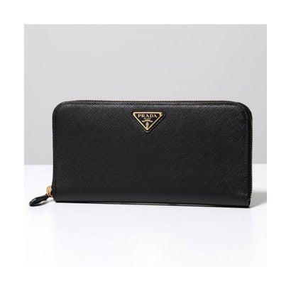 プラダ PRADA PRADA ラウンドチャック長金入れ 1ML506 QHH サフィアーノレザー （F0002/NERO-黒いこと）