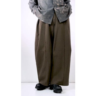 ストヴァーグ STOVAIGH Raw Seam Long Trouser （Brown）