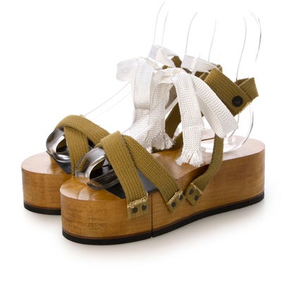 エンライトメント ENLIGHTENMENT WOOD PLATFORM SABOT （オリーブ）