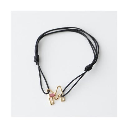 アリータ ALIITA ALIITA ブレスレット LETRA CORD BRACELET イニシャル （M/YELLOW-GOLD/BLACK）