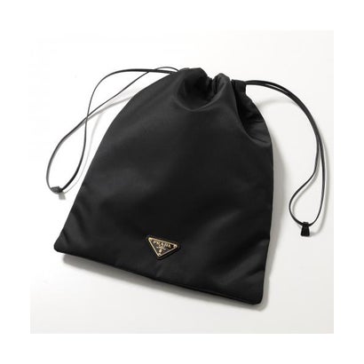 希少★プラダ 三角ロゴ 巾着ポーチ ドローストリング オリーブ イタリア製 希少☆プラダ 三角ロゴ 巾着ポーチ ドローストリング オリーブ