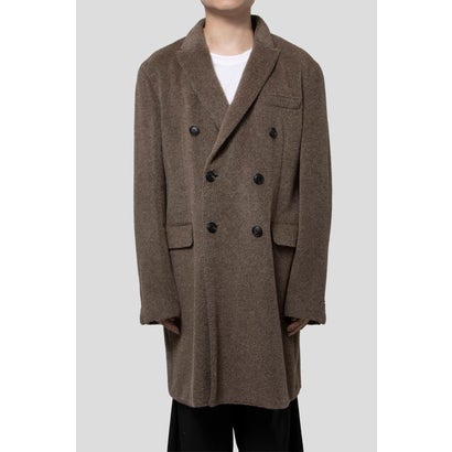 エン急性灰白髄炎 アルマーニ EMPORIO ARMANI Alpaca Wool Coat （Brown） メンズファッション-コート・ジャケット