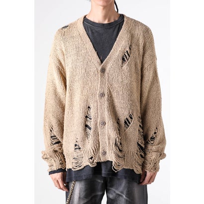 カミヤ KAMIYA Sun-Faded Cardigan （Beige）