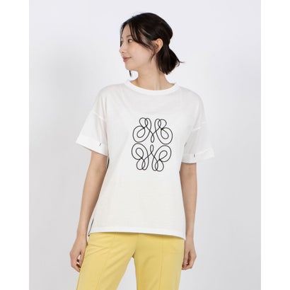 アンナニコラ Anna Nicola モチーフ刺繍半袖Tシャツ （オフホワイト） 9,900円