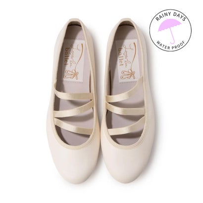 ラウナレアバレエ Launa lea ballet 【レイン対応】メリージェーンバレエシューズ(RB2002) （アイボリー）
