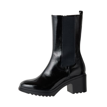 ダイアナ DIANA サイドゴアミドルブーツ （黒エナメル） 9,665円