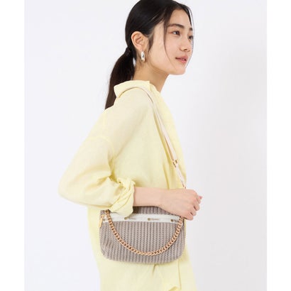 レスポートサック LeSportsac CHAIN CROCHET CLUTCH （ベージュクロシェ）