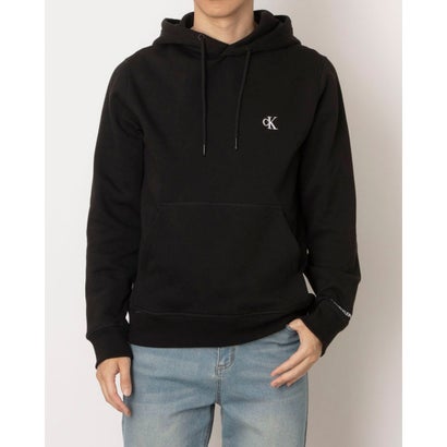 カルバン クライン Calvin Klein CK ESSENTIAL REG CN   Cotton Blend Fleece Hoodie （BLACK）