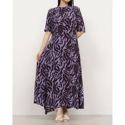 ウィッスルズ WHISTLES Woodland Tiger Midi Dress （Purple/Multi）