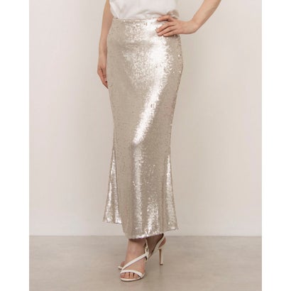 ウィッスルズ WHISTLES Sequin Midi Dress （Silver）