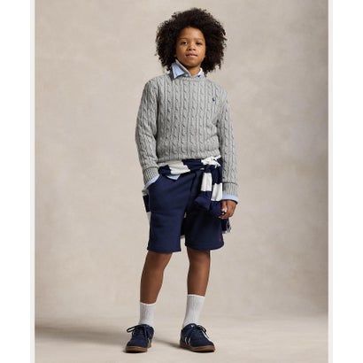 ポロ ラルフ 置き目レン POLO RALPH LAUREN (ボーイズ 8才～20才)有線テレビ編み物 綿織物 スウェーター （020薄墨色）
